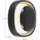 Pebble 8.25 inch Metallic Brass ADA Wall Sconce Wall Light