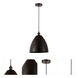 Edison Dome 1 Light 12 inch Oil Rubbed Bronze Mini Pendant Ceiling Light