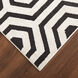 Optika 158 X 118 inch Black/White Rug in 10 x 13