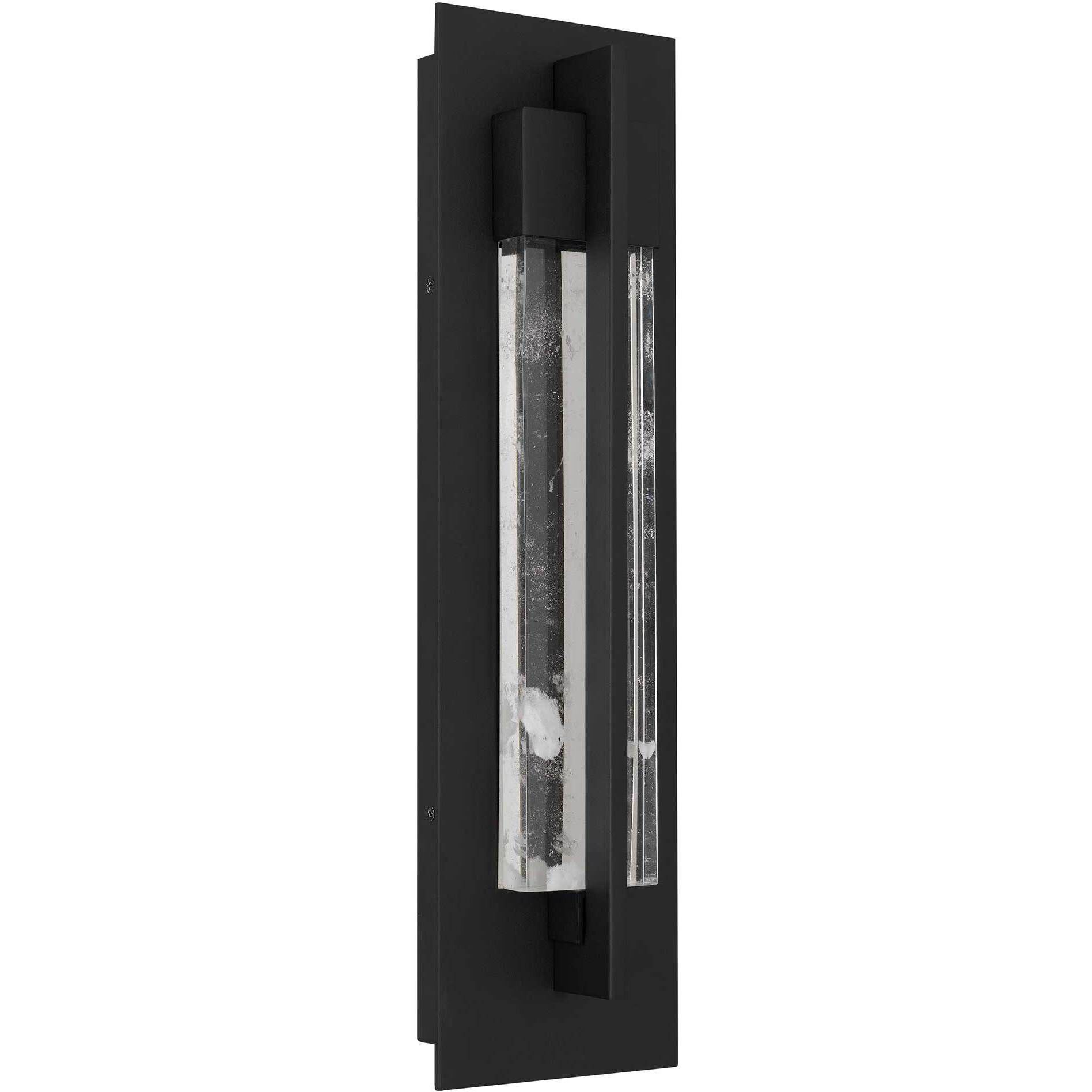 Rivera LED 20 inch Sand Black Outdoor Wall Sconce