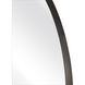Beni 24 X 24 inch Black Wall Mirror