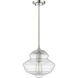 Neighborhood 1 Light 10.5 inch Chrome Mini Pendant Ceiling Light, Jeremiah