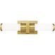 Idris LED 18.5 inch Modern Gold Bathroom Vanity Wall Light
