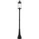 Roundhouse 1 Light 113.25 inch Black Outdoor Post Mounted Fixture