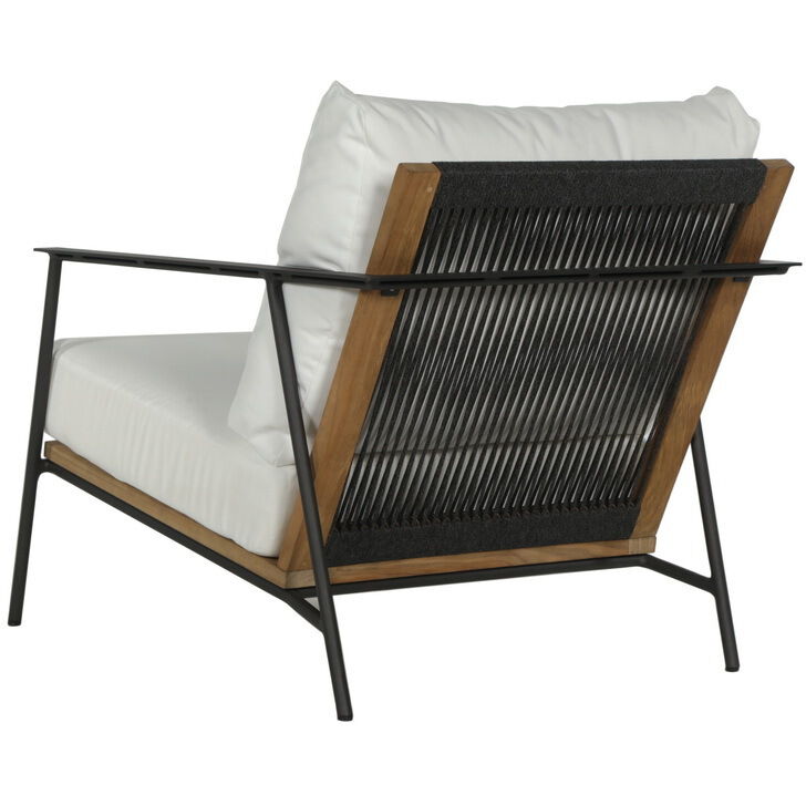 Milan Stinson White Outdoor Armchair