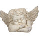 Sleeping Cherub Cream Outdoor Planter