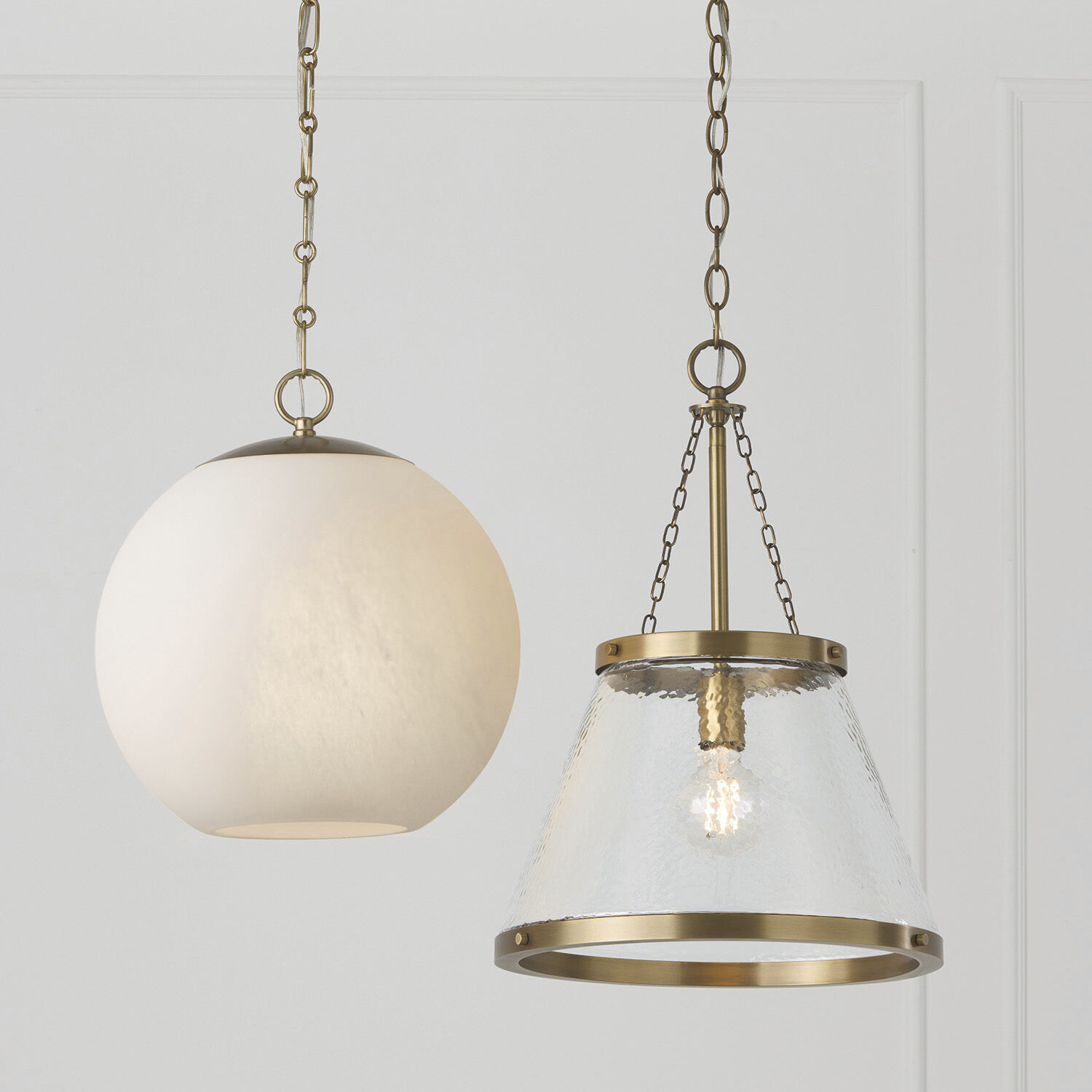 Landon 1 Light 14.5 inch Aged Brass Pendant Ceiling Light