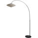 Roswell 90.6 inch 9 watt Matte Black Arc Floor Lamp Portable Light