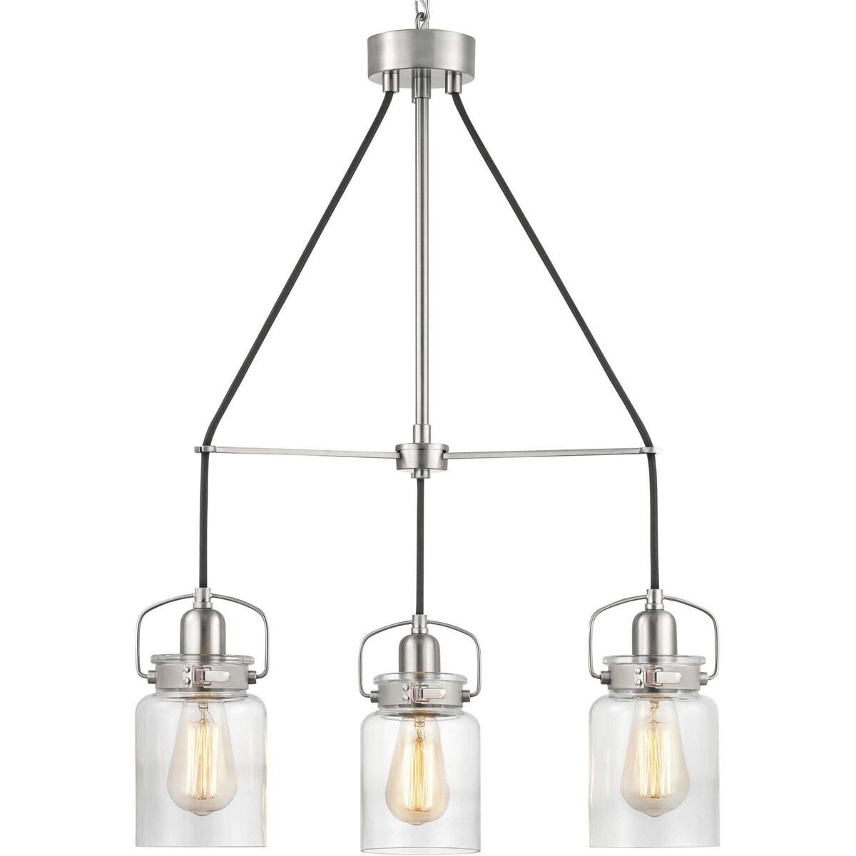 Calhoun 3 Light 22.63 inch Brushed Nickel Chandelier Ceiling Light
