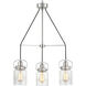 Calhoun 3 Light 22.63 inch Brushed Nickel Chandelier Ceiling Light