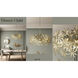 Flower Child 5 Light 26 inch Ambry Gold Pendant Ceiling Light