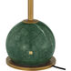 Journey 21 inch 1.5 watt Antique Brass/Green Cordless Table Lamp Portable Light