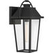 Branwyn 1 Light 20 inch Sand Coal Black Outdoor Wall Lantern