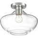Emma 1 Light 12 inch Polished Nickel Semi-Flush Ceiling Light