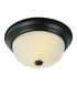 Browns 3 Light 15 inch Rubbed Oil Bronze Flushmount Ceiling Light