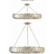 Broche 8 Light 33.5 inch Antique Silver Semi Flush Ceiling Light
