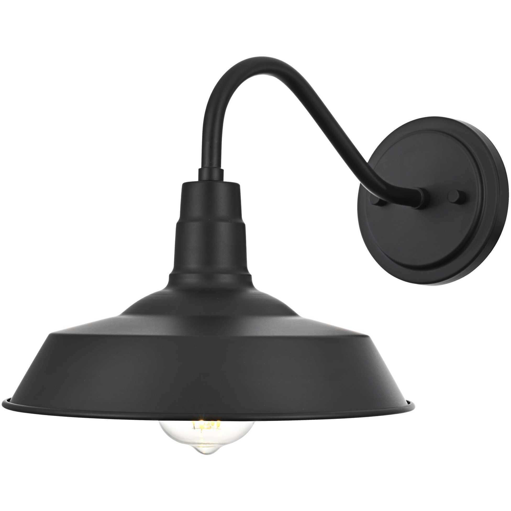 Franco 1 Light 9 inch Black Outdoor Wall Sconce
