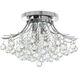 Princess 6 Light 20 inch Chrome Flush Mount Ceiling Light
