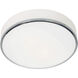 Aero 2 Light 13 inch Chrome Flush Mount Ceiling Light