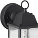 Grove 1 Light 8.5 inch Black Exterior Wall Sconce