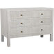 Conrad White Wash Dresser, 6 Drawer
