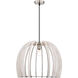 Wood 1 Light 24 inch White Pendant Ceiling Light
