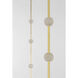 Anne-Marie Barton Marcell Linear Chandelier Ceiling Light in Antique-Burnished Brass
