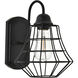 Candor 1 Light 8 inch Black Wall Sconce Wall Light