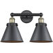 Appalachian 2 Light 17 inch Black Antique Brass Bath Vanity Light Wall Light in Matte Black