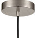 Edison Cone LED 6 inch Brushed Satin Nickel Mini Pendant Ceiling Light