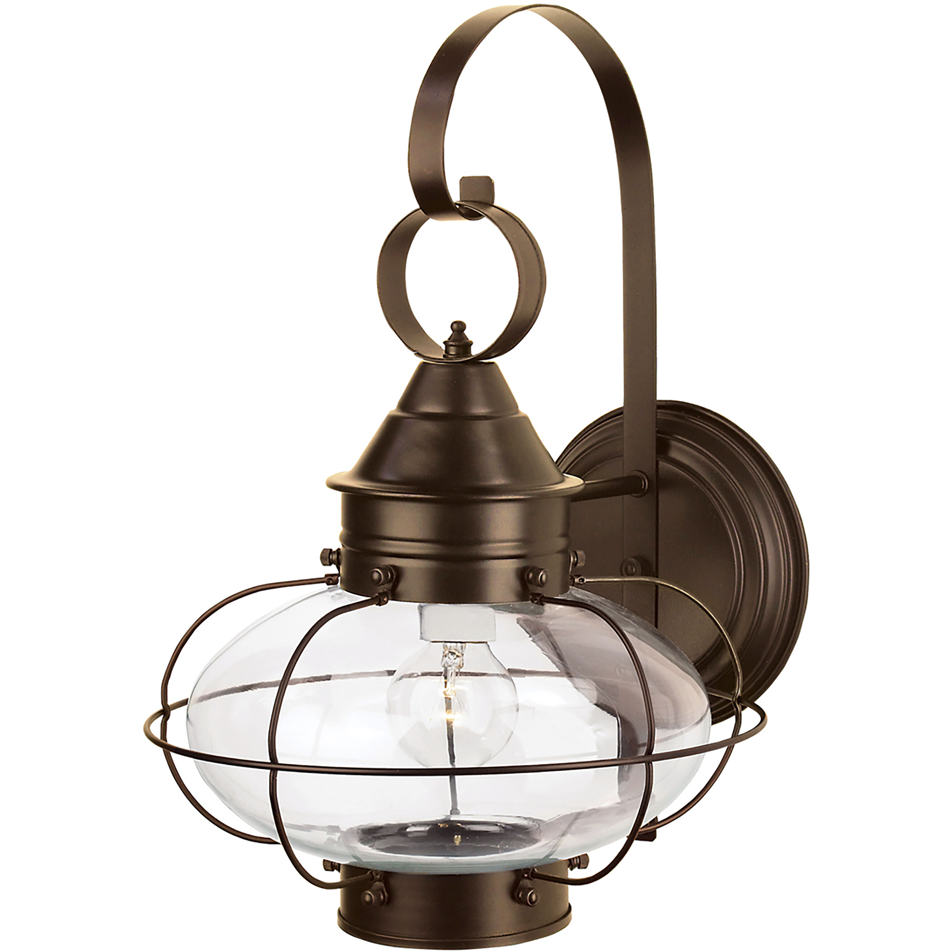 Cottage Onion 1 Light 15.75 inch Bronze Outdoor Sconce