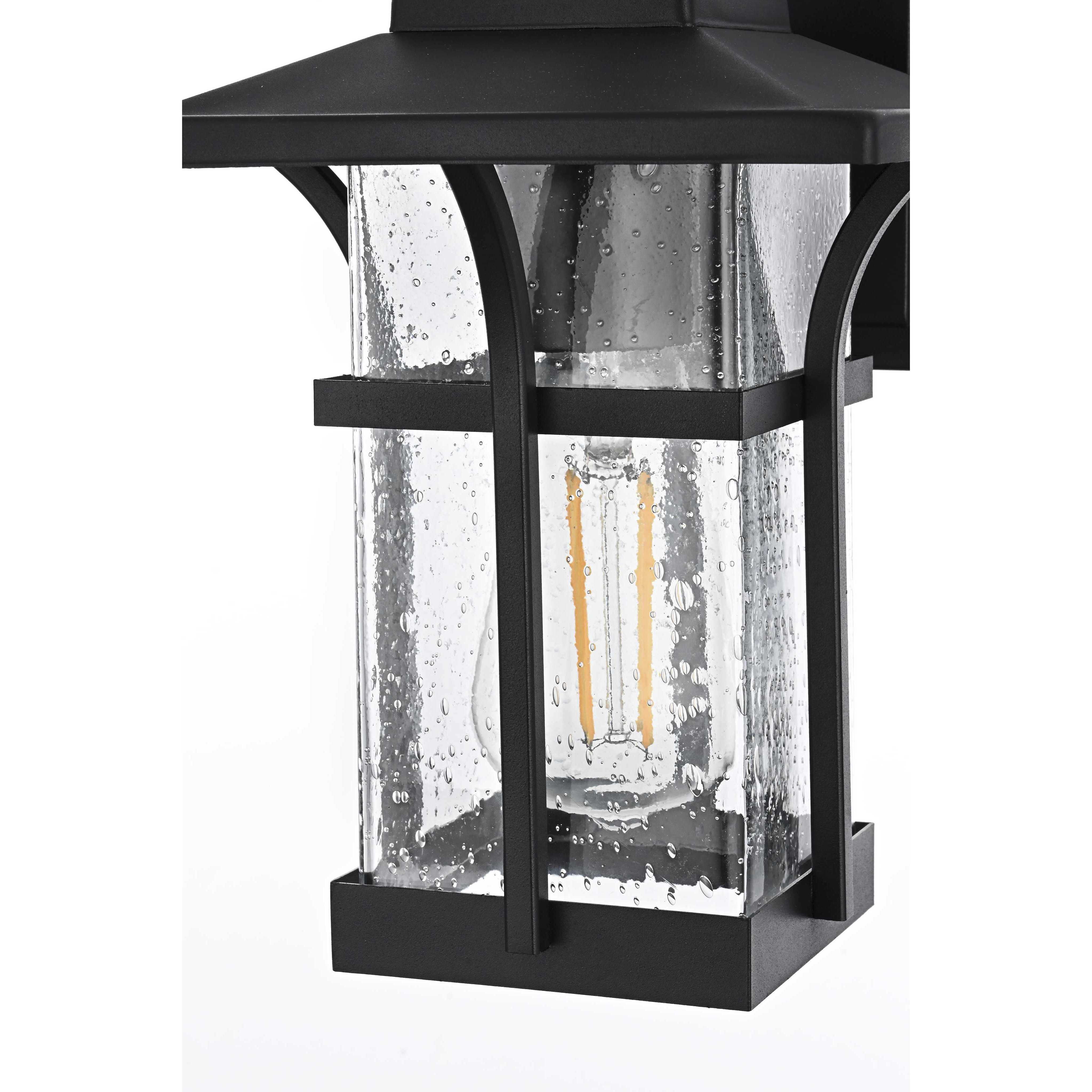 Woodstock 1 Light 11 inch Black Outdoor Wall Sconce