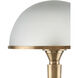 Gatsby 14.5 inch 9 watt Antique Brass and Frosted Table Lamp Portable Light