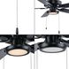 Air Pro Edgelit LED LED Matte Black Fan Light Kit