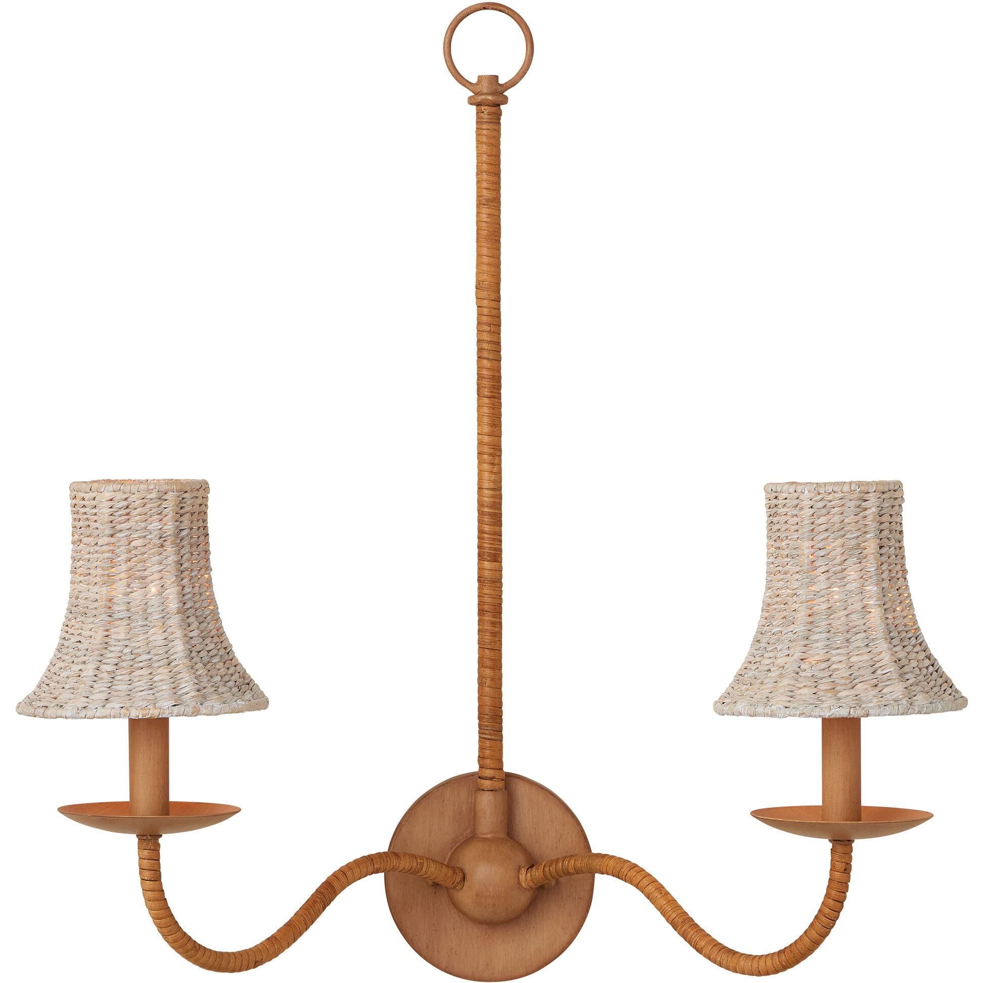 Bell Whitewash 5.5 inch Chandelier Shade, Suzanne Duin Collection