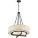 Brentwood 4 Light 24 inch Matte Black Pendant Ceiling Light