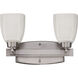 Neighborhood Bridwell 2 Light 16 inch Brushed Polished Nickel Vanity Light Wall Light