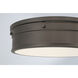 Marnex LED 13 inch Plated Dark Bronze Flush Mount Ceiling Light