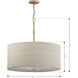 Molvene 3 Light 24 inch Legacy Brass Pendant Ceiling Light