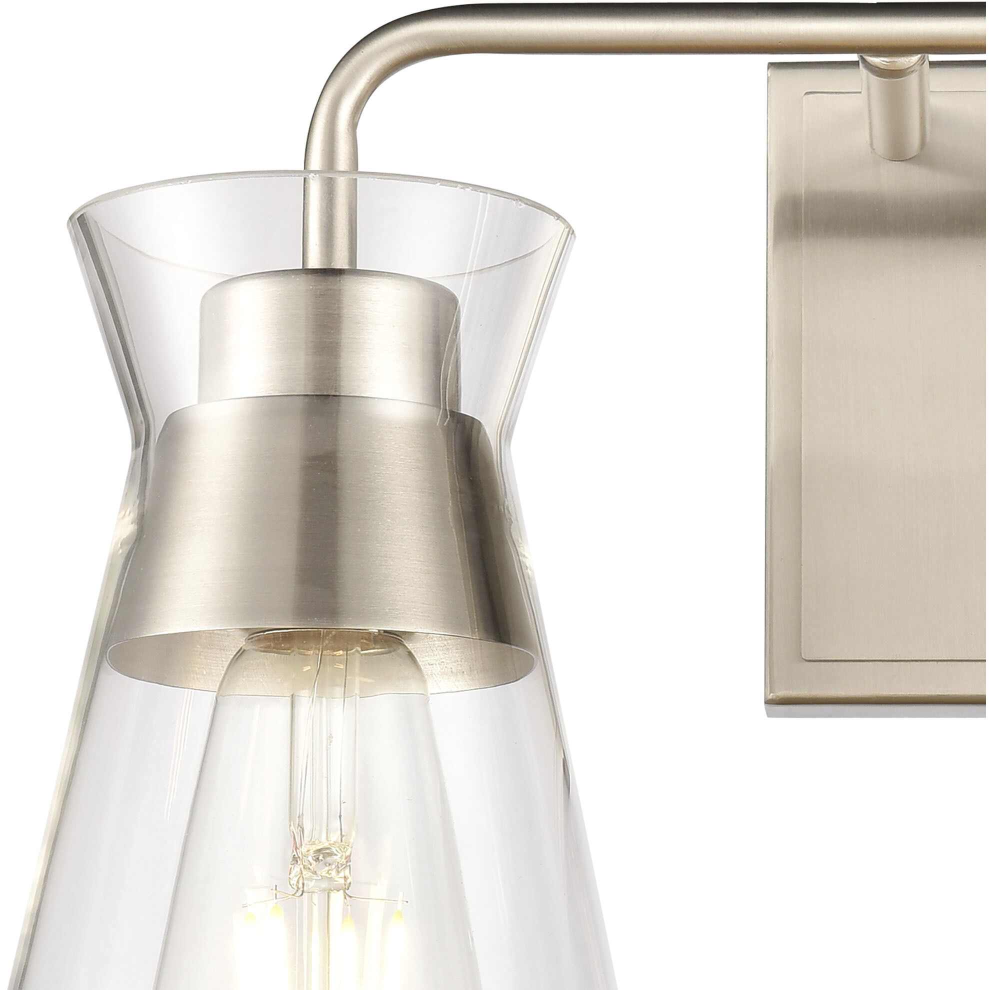 Brookville Vanity Light Wall Light in Satin Nickel