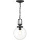 Wenston 1 Light 8 inch Sand Coal Outdoor Pendant, Great Outdoors