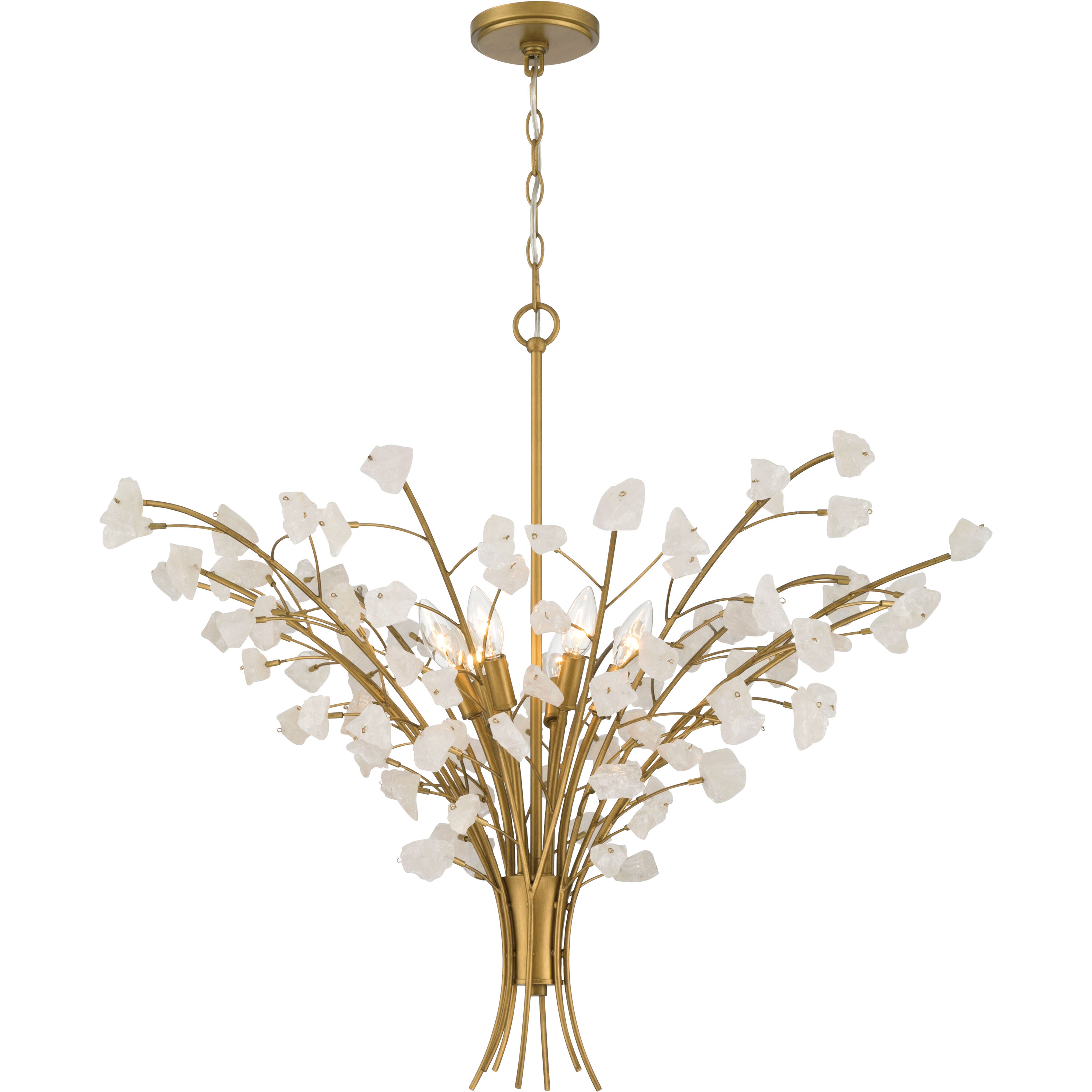 Ramus 6 Light 36 inch Painted Legacy Brass Chandelier Ceiling Light