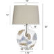 Lily 30 inch 100.00 watt Clear and Blue and Beige Table Lamp Portable Light