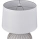 Brinley 29 inch 150 watt White with Pewter Table Lamp Portable Light