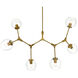 Cavoli 6 Light 28 inch Brass Chandelier Ceiling Light