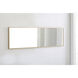 Monet 60 X 18 inch Brass Wall Mirror
