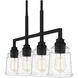 McIntire 4 Light 33.5 inch Matte Black Island Light Ceiling Light