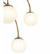 Fusion Collection - Noho Family 9 Light 32 inch Brushed Brass Chandelier Ceiling Light in 32" D x 32" W x 35" H, EVOLV