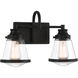 Mannsdale 2 Light 16 inch Coal Bath Vanity Wall Light