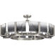 Aenon 8 Light 32 inch Pewter Semi-Flush Mount Ceiling Light